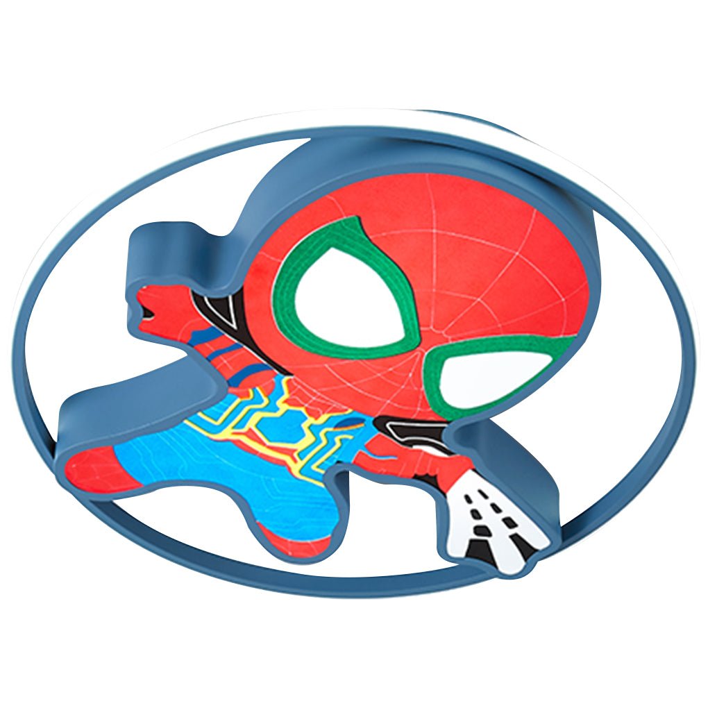 Cartoon Flush-Mount LED Ceiling Light — Iron & PMMA, 21W–30W, 6000K, 17.71" Kids' Bedroom