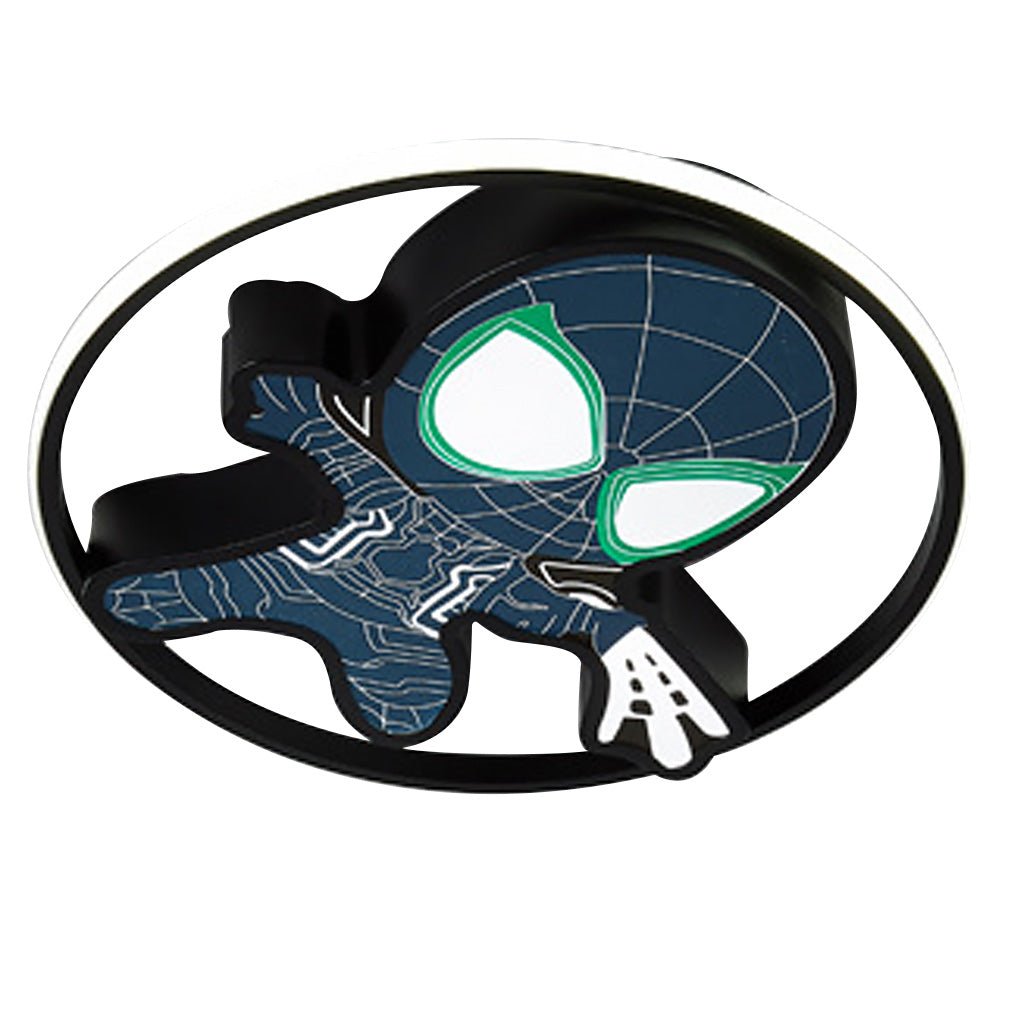 Cartoon Flush-Mount LED Ceiling Light — Iron & PMMA, 21W–30W, 6000K, 17.71" Kids' Bedroom