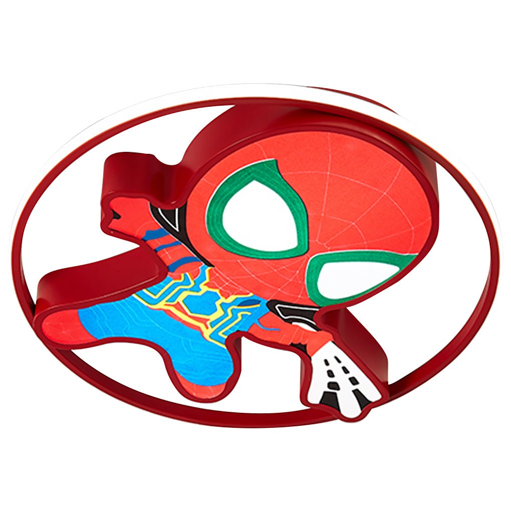 Cartoon Flush-Mount LED Ceiling Light — Iron & PMMA, 21W–30W, 6000K, 17.71" Kids' Bedroom