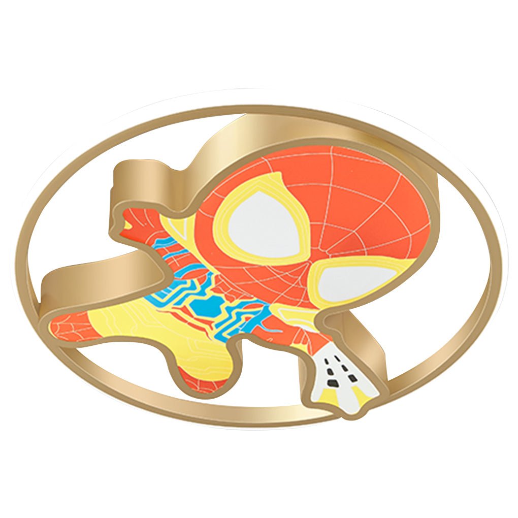 Cartoon Flush-Mount LED Ceiling Light — Iron & PMMA, 21W–30W, 6000K, 17.71" Kids' Bedroom