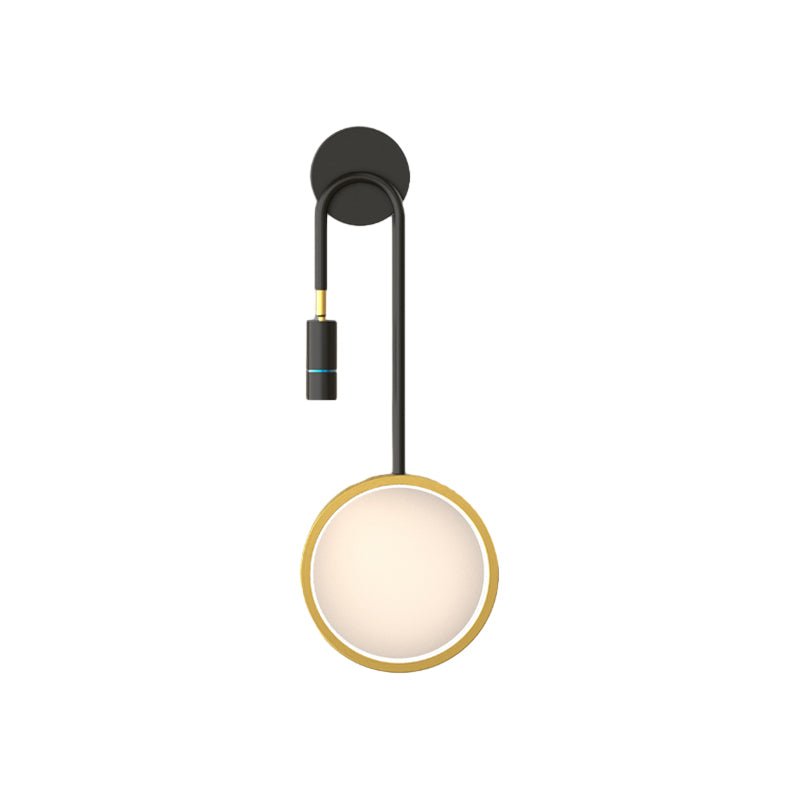 Modern Spotlight & Stars Wall Sconce — Iron and Aluminum, LED, Three-Step Dimming (3000K/4500K/6000K), Hardwired, Black or Gold