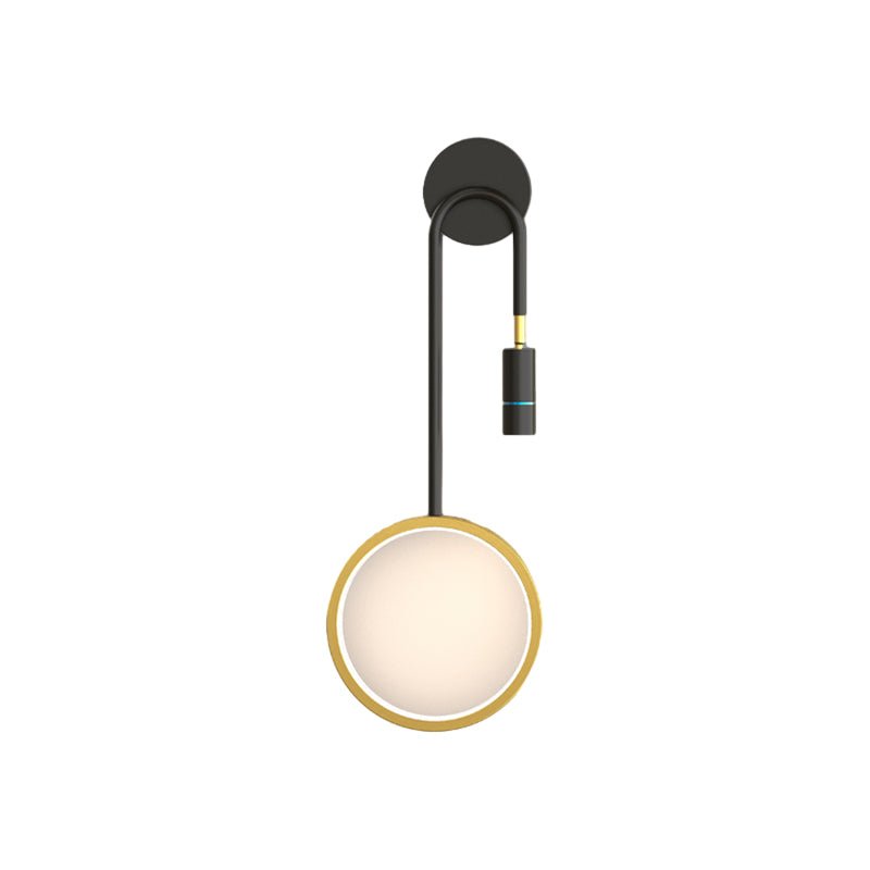 Modern Spotlight & Stars Wall Sconce — Iron and Aluminum, LED, Three-Step Dimming (3000K/4500K/6000K), Hardwired, Black or Gold