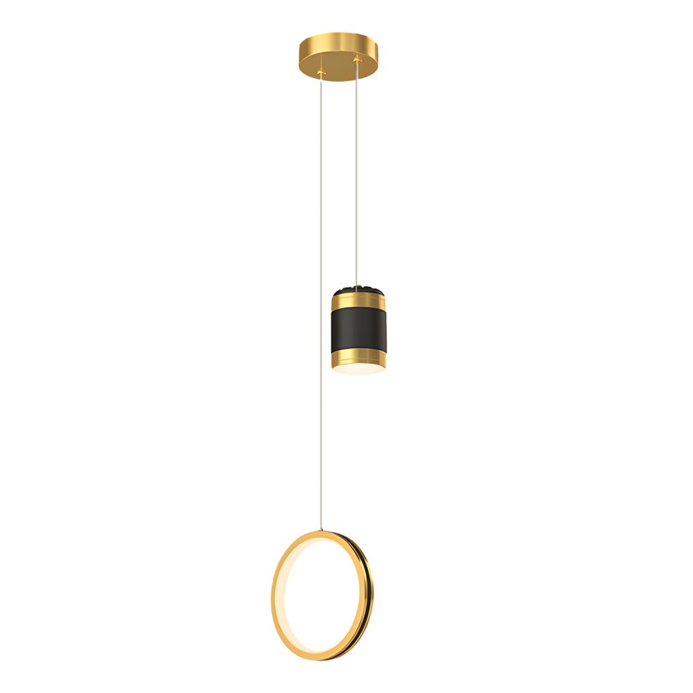 Starry Projection Modern Pendant Light — Acrylic & Iron, 15W LED, 3-Step Dimming, 3000K/4500K/6000K