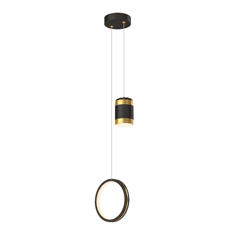 Starry Projection Modern Pendant Light — Acrylic & Iron, 15W LED, 3-Step Dimming, 3000K/4500K/6000K