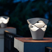 Layered Flower Bollard Light — Die-Cast Aluminum, LED, IP55 Weatherproof, 16–20W, 100–240V