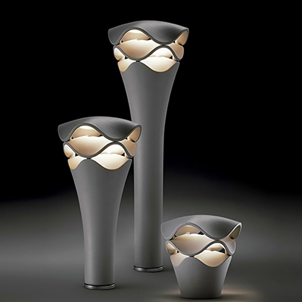 Layered Flower Bollard Light — Die-Cast Aluminum, LED, IP55 Weatherproof, 16–20W, 100–240V