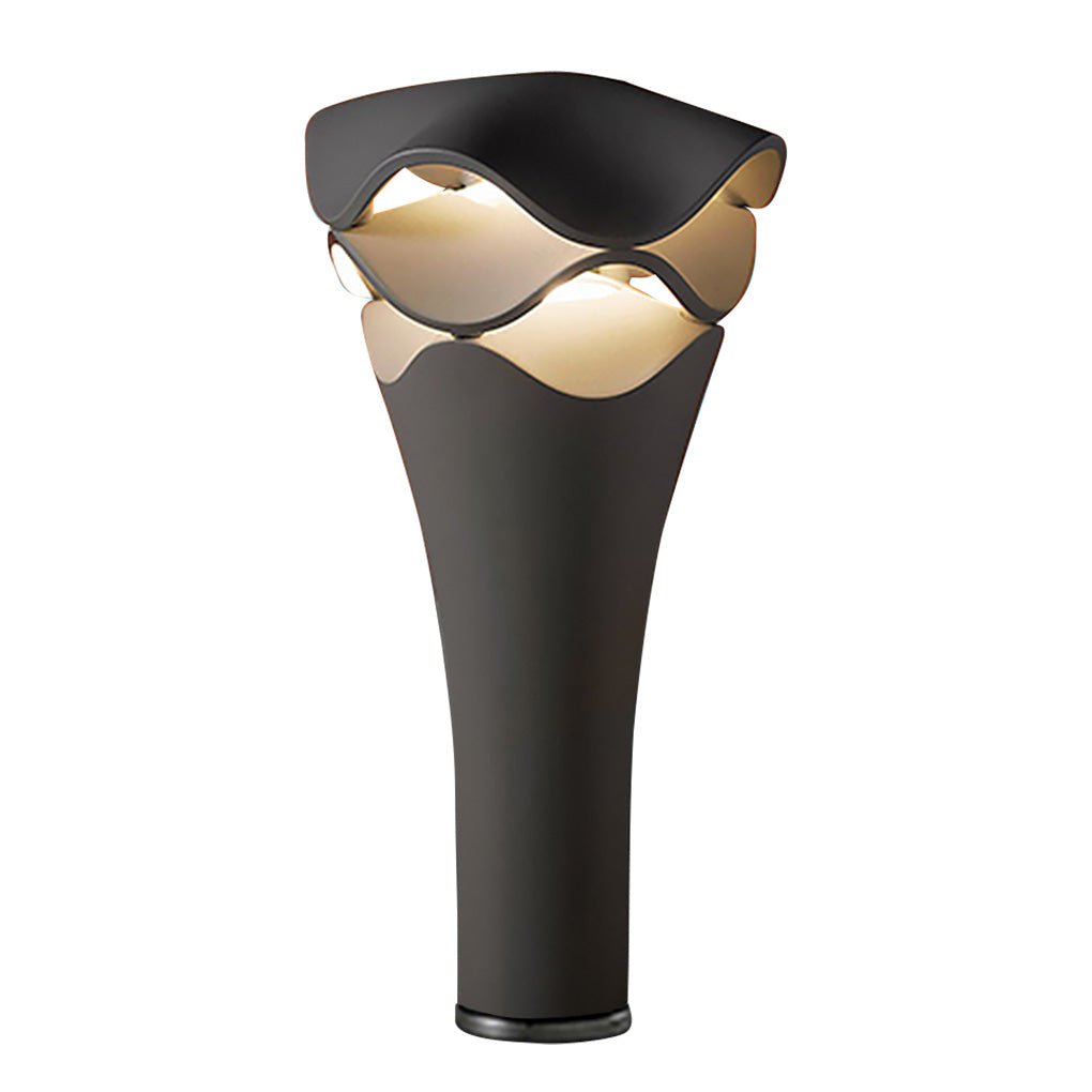 Layered Flower Bollard Light — Die-Cast Aluminum, LED, IP55 Weatherproof, 16–20W, 100–240V