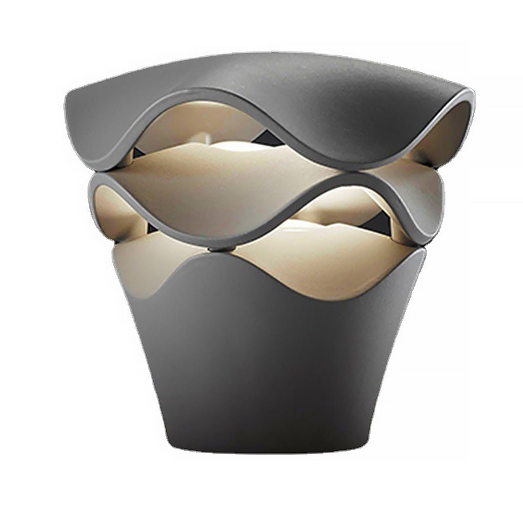 Layered Flower Bollard Light — Die-Cast Aluminum, LED, IP55 Weatherproof, 16–20W, 100–240V