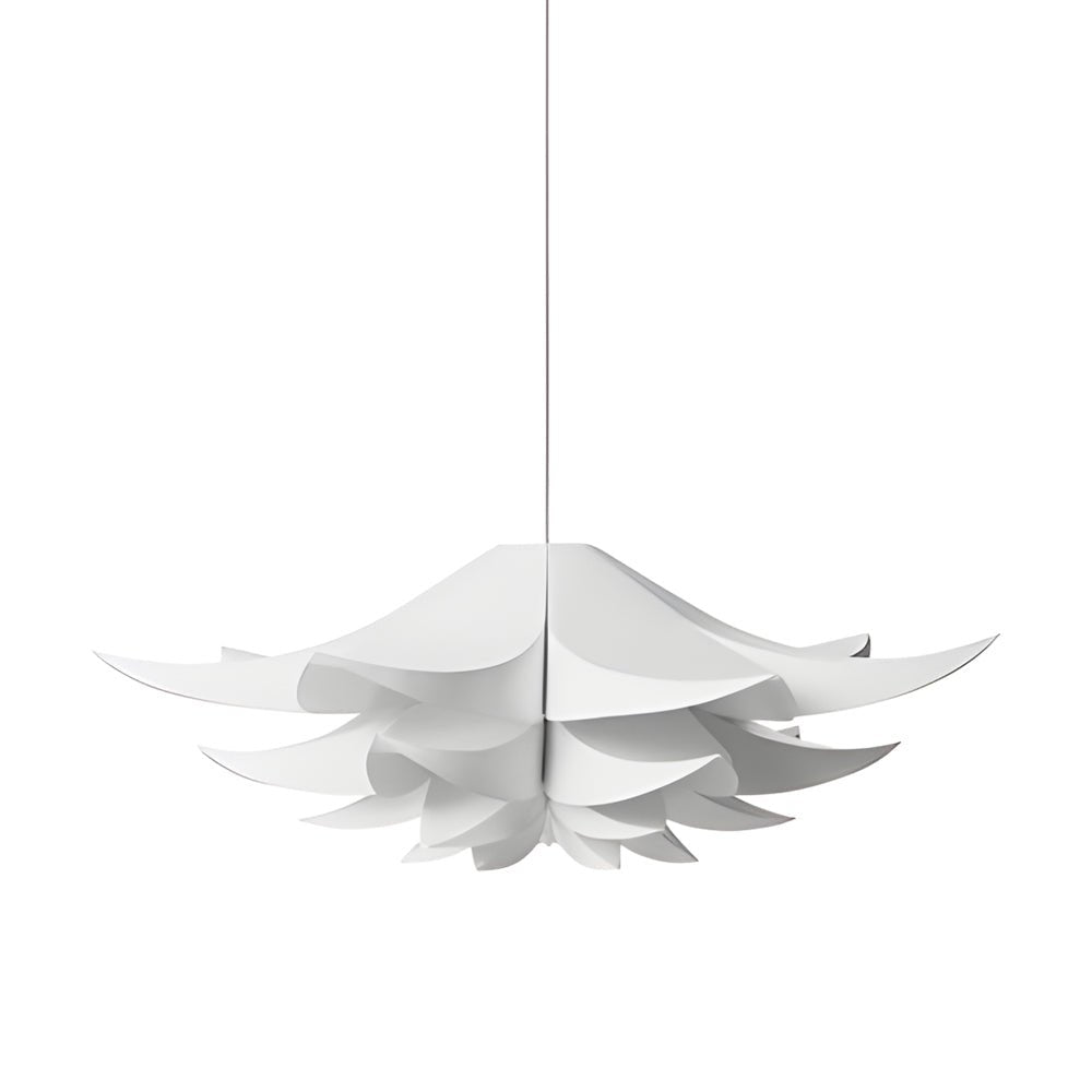 White Petal Flower Chandelier — Iron and PVC, E27, 3-Step Dimming (3000K/4500K/6000K)
