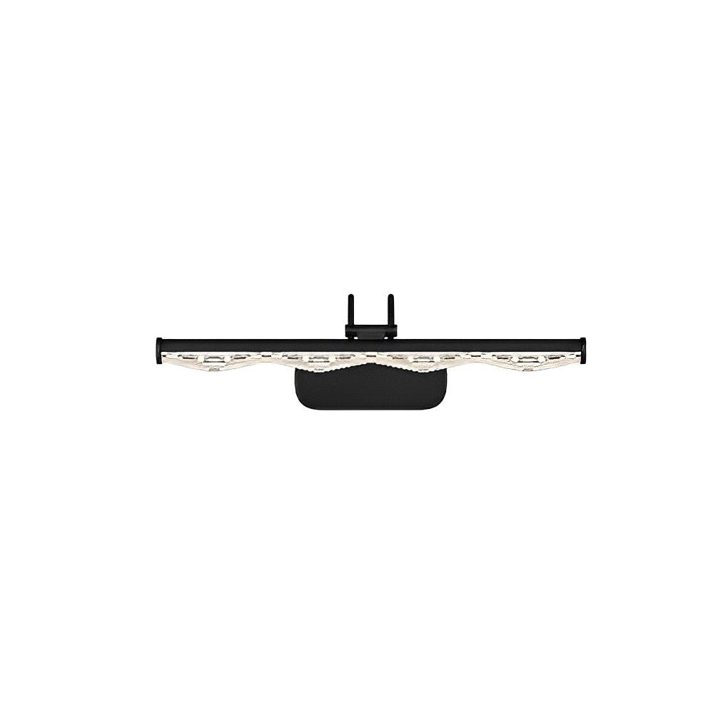 Prismatic Acrylic Vanity Light Bar — Iron, LED, Three-Step Dimming, 3000K/4500K/6000K, 8W–16W, 16.1"–31.9"