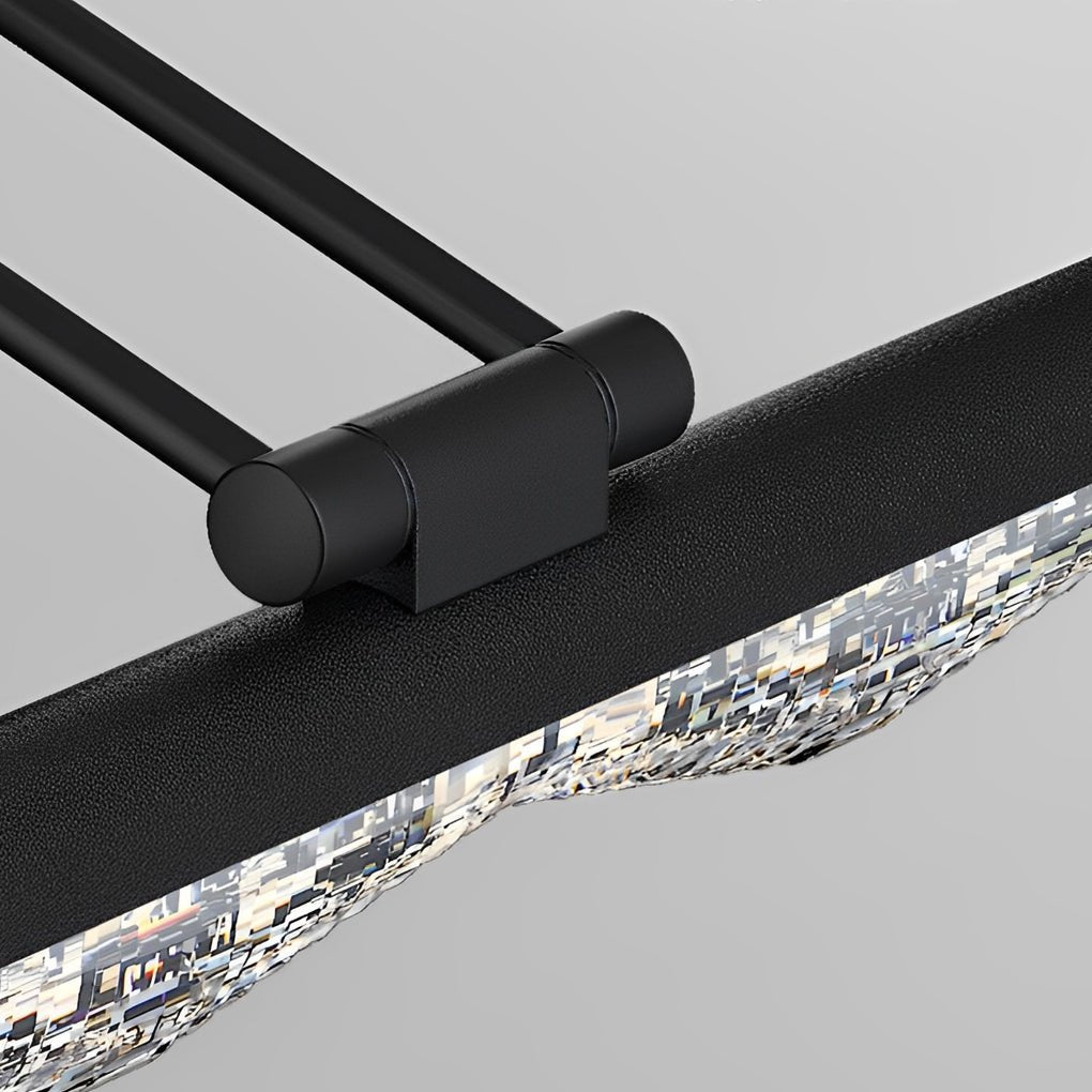 Prismatic Acrylic Vanity Light Bar — Iron, LED, Three-Step Dimming, 3000K/4500K/6000K, 8W–16W, 16.1"–31.9"
