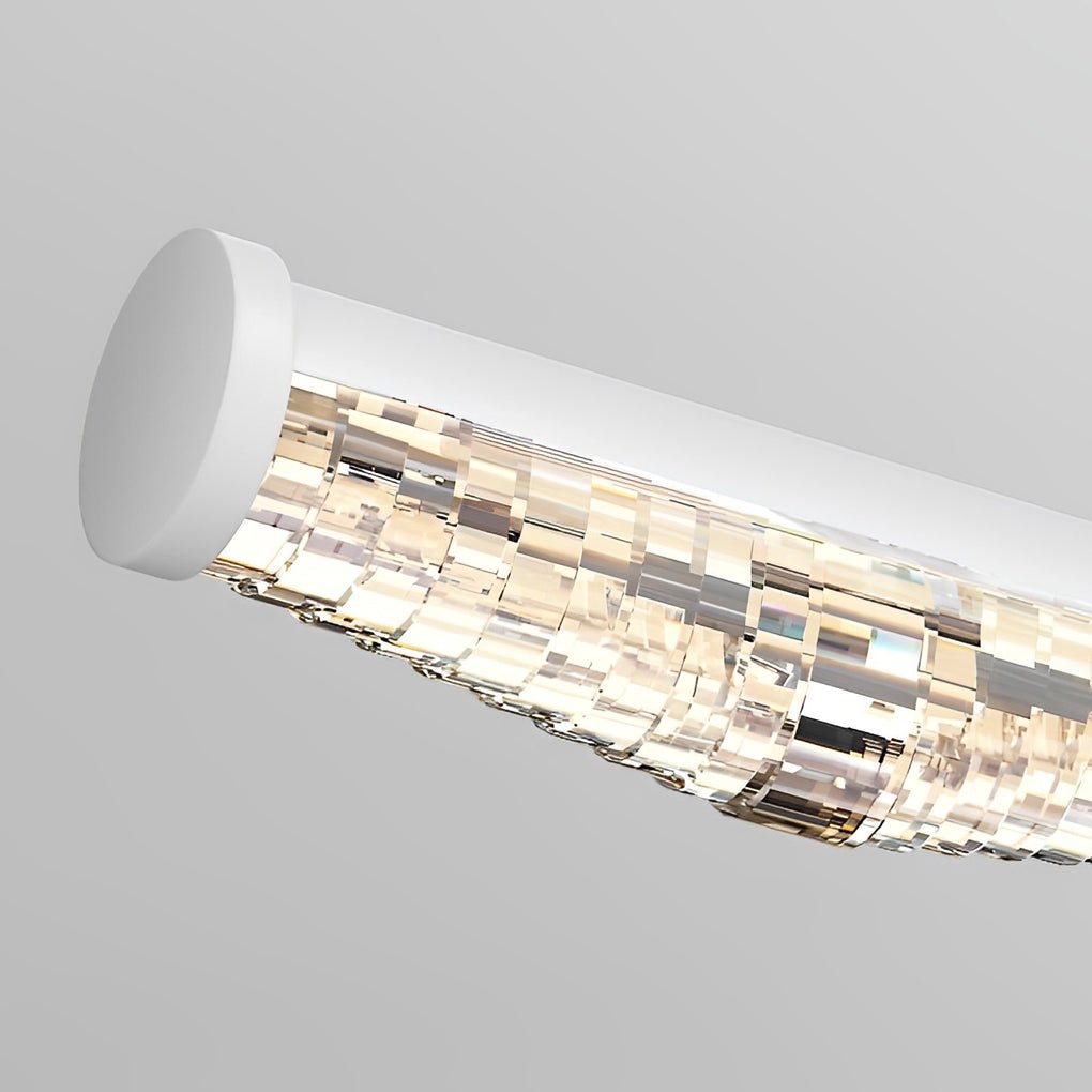 Prismatic Acrylic Vanity Light Bar — Iron, LED, Three-Step Dimming, 3000K/4500K/6000K, 8W–16W, 16.1"–31.9"