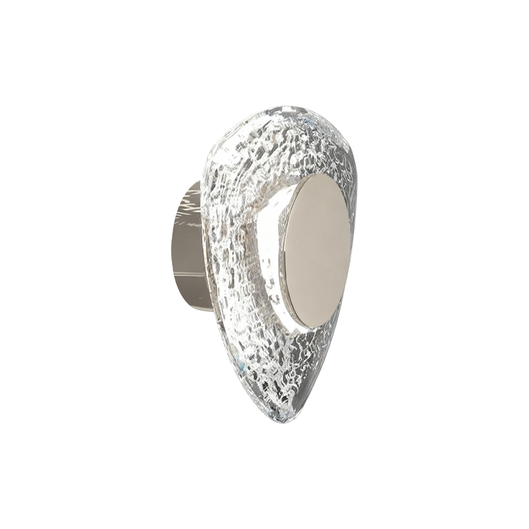 Minimalist Crystal Wall Sconce — Gold Aluminum, Three-Color Dimming (3000K/4500K/6000K), Single or Double Head