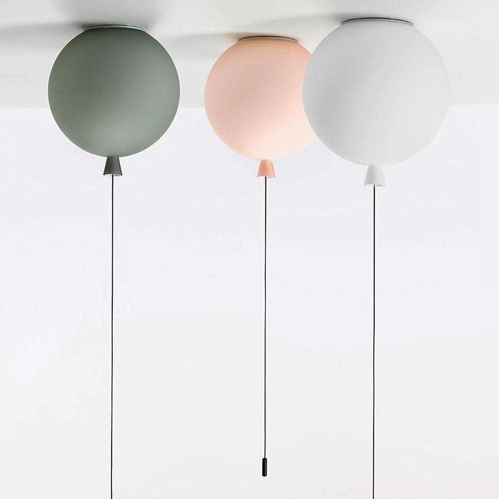 Air Balloon Flush-Mount Ceiling Light — Acrylic, LED, 1-Light, 8" or 12", 3000K / 6000K
