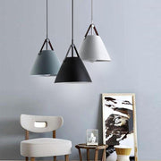 Conical Mini Pendant — Metal, 11" Diameter, E26/E27, 40W Max, 39" Adjustable Cord