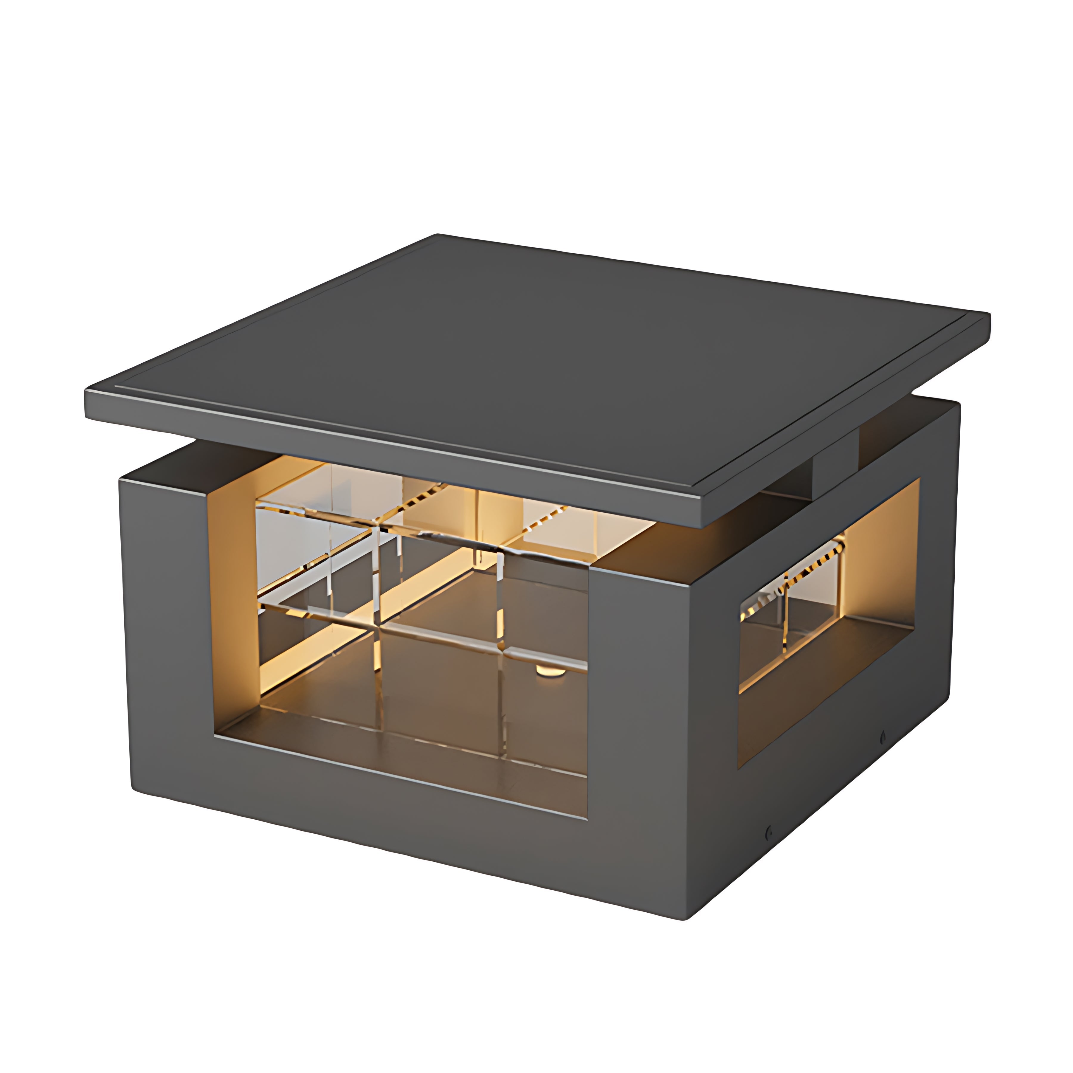 Waterproof Stainless Steel LED Pillar Lights with Acrylic Lampshade