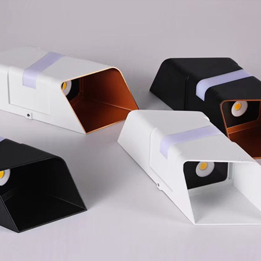 Outdoor Wall Lights with Square Tube Design for Up and Down Illumination