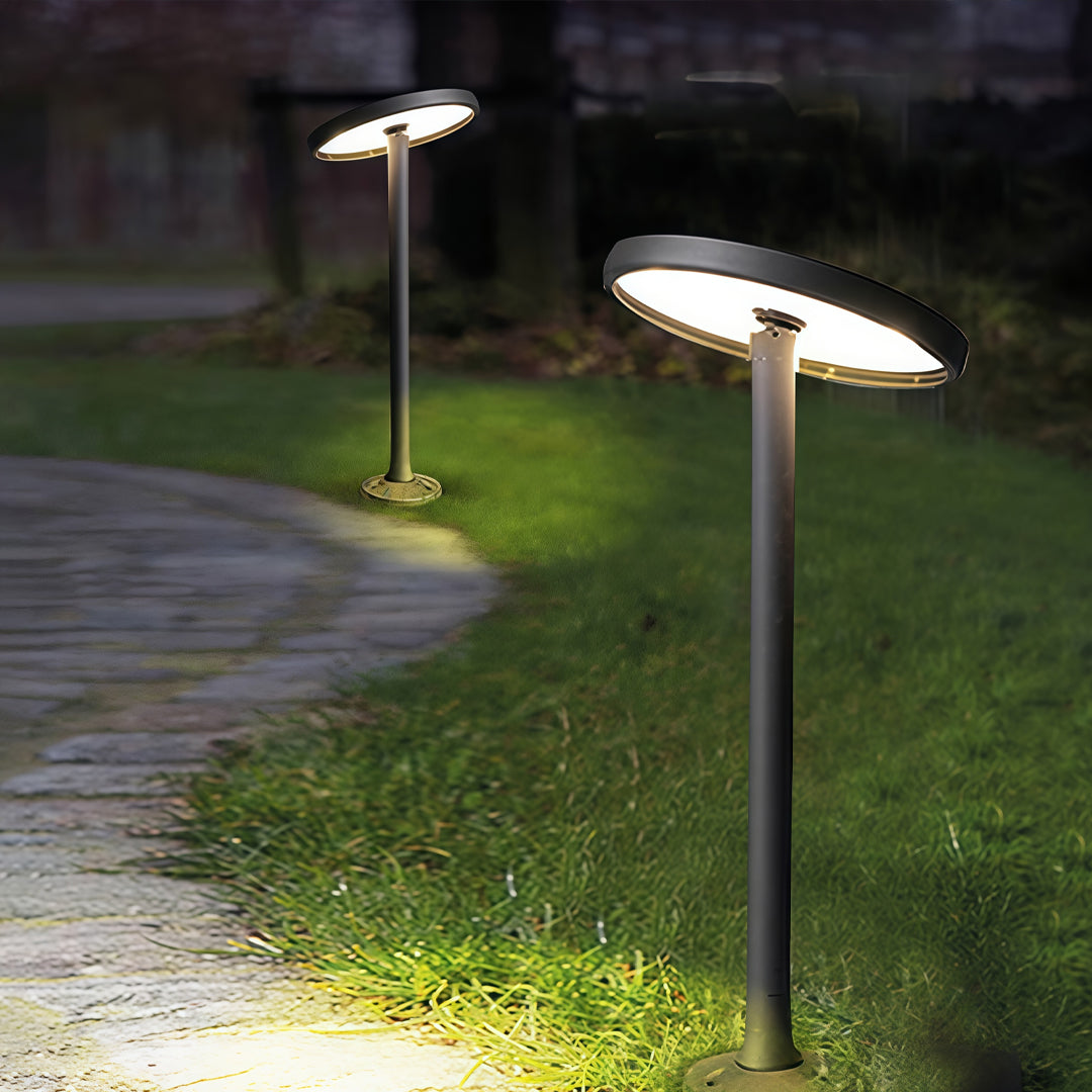 Modern Outdoor Path Light — Die-Cast Aluminum with Clear Glass Lens, LED, IP65, Hardwired, 4 Height Options (15.4" to 47.2")