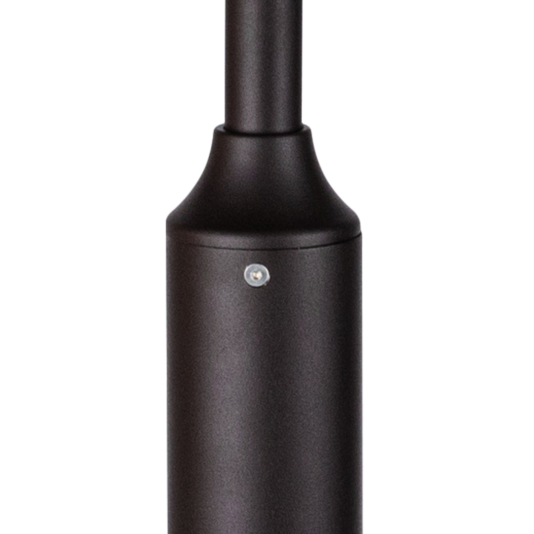 Minimalist Gooseneck Path Light — Die-Cast Aluminum, Matte Black, CREE-COB 8W LED, 3000K, IP65, 80cm
