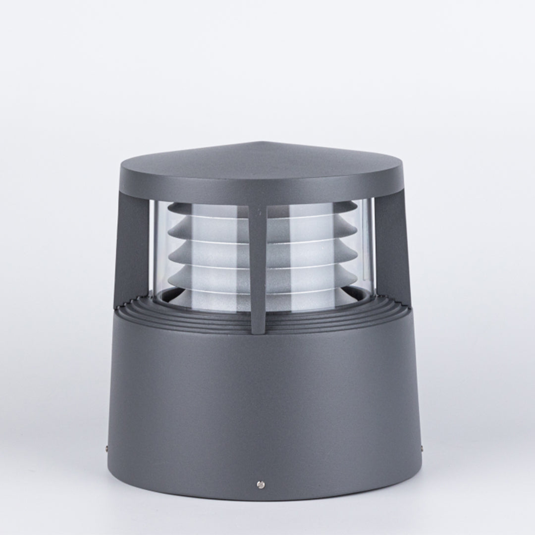 Minimalist Cylindrical LED Bollard Light — Die-Cast Aluminum, 18W, E27, IP65, 3000K Warm White