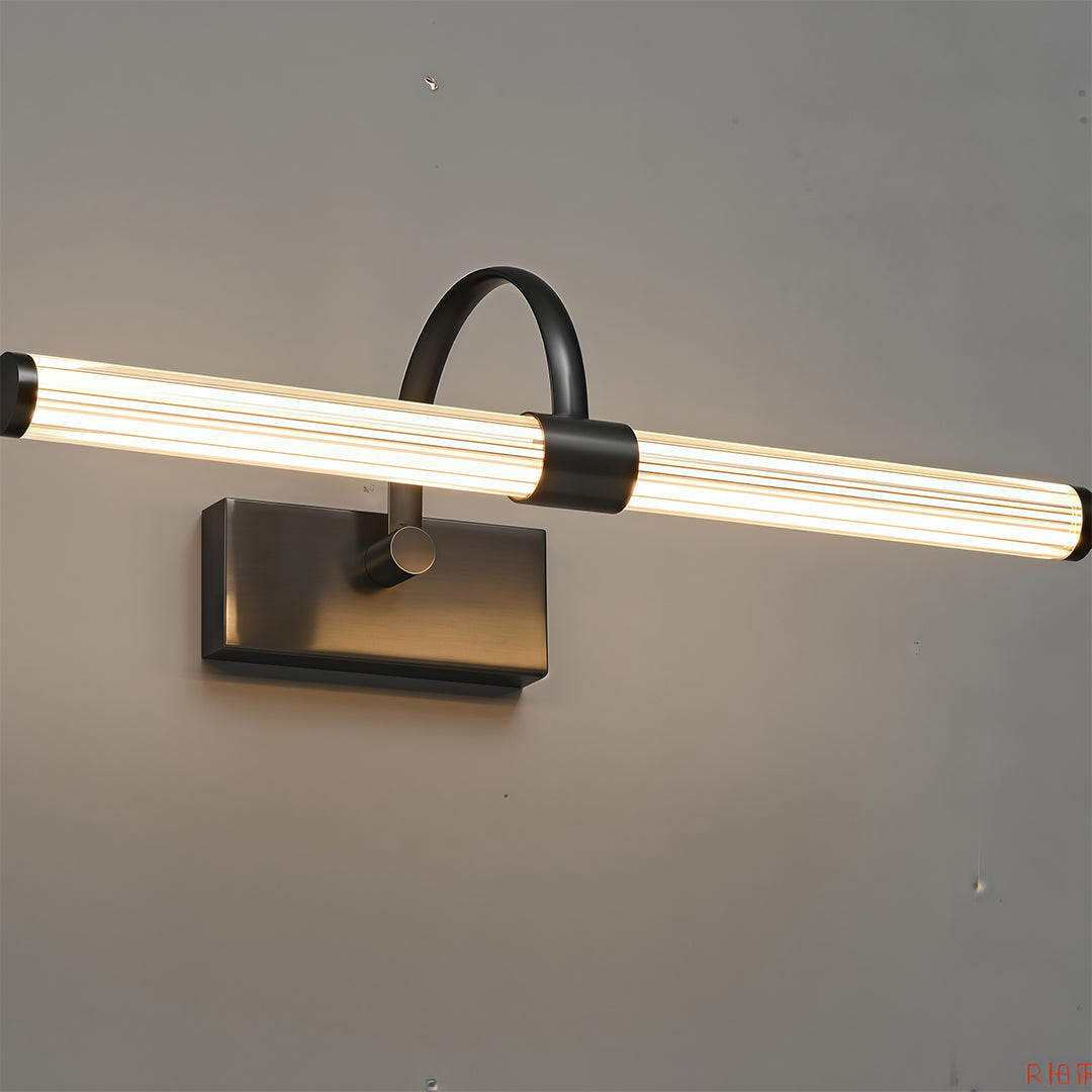 Minimalist Solid Copper Vanity Light Bar — LED, 18W/24W, 450mm & 600mm, Copper or Black