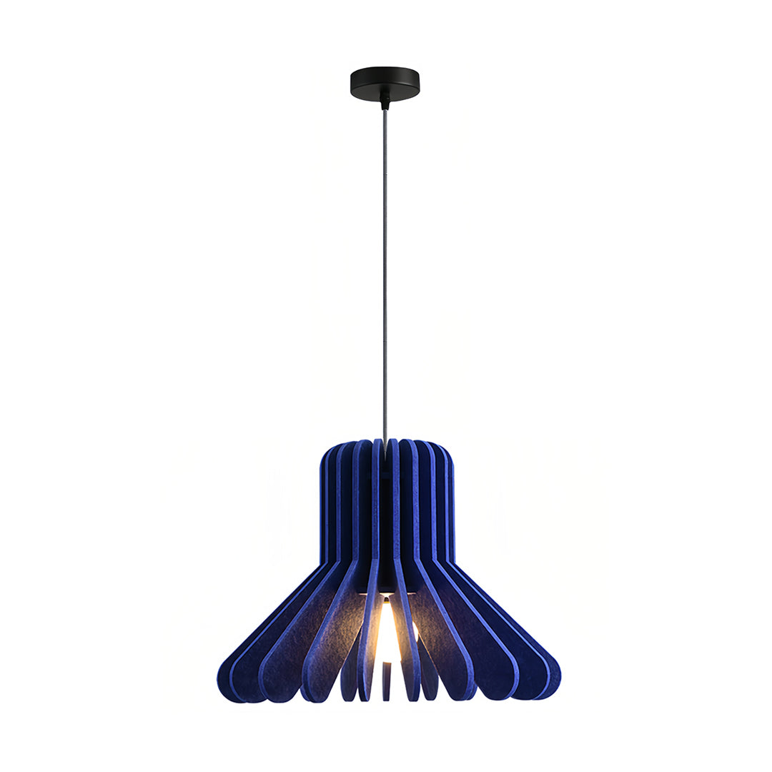Acoustic PET Felt Pendant Light — Iron, Sound-Dampening, E27, 13.8" or 19.7", Adjustable Chain