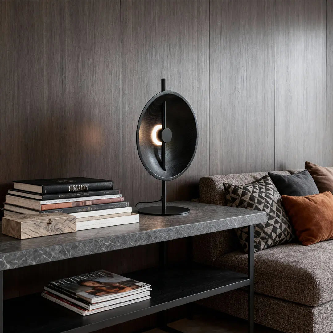 Modern Minimalist Wood Table Lamp - Artistic Design Luxe