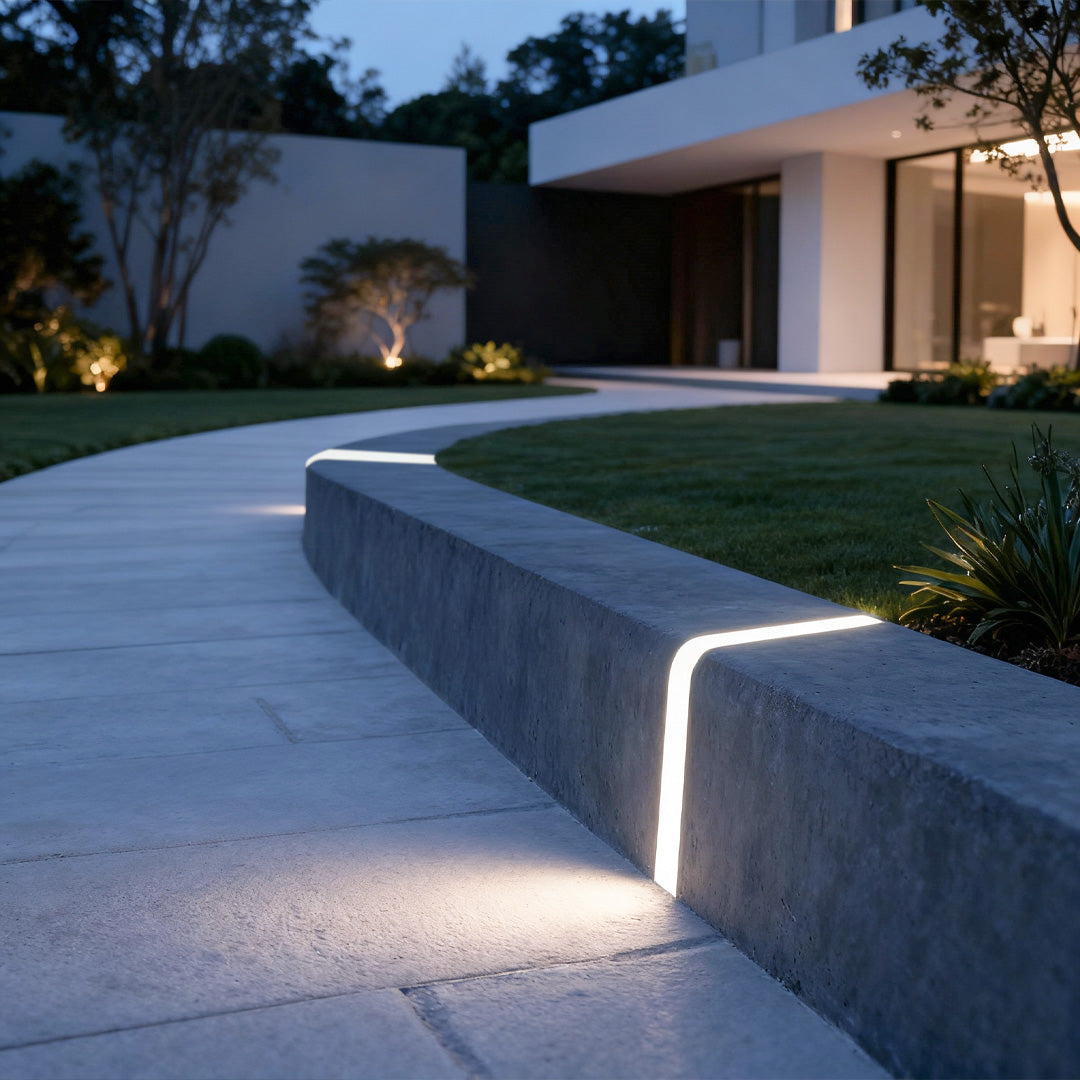 Minimalist Hardwired Step & Deck Light — Stainless Steel, 5W LED, 3000K Warm White, IP65 Weatherproof