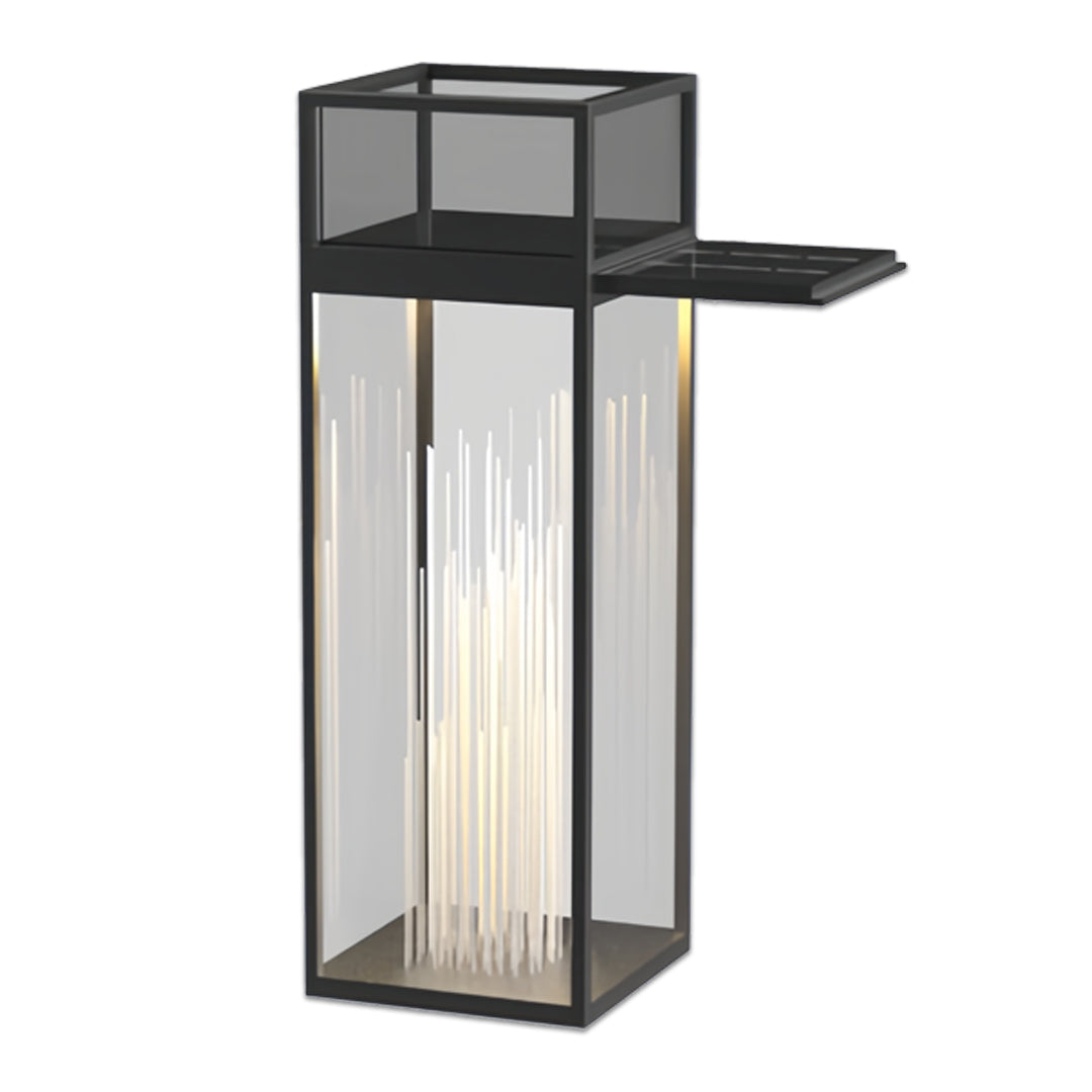 Decorative Outdoor Bollard Light — Stainless Steel, 12W LED, IP65, Solar or Hardwired, 3 Sizes
