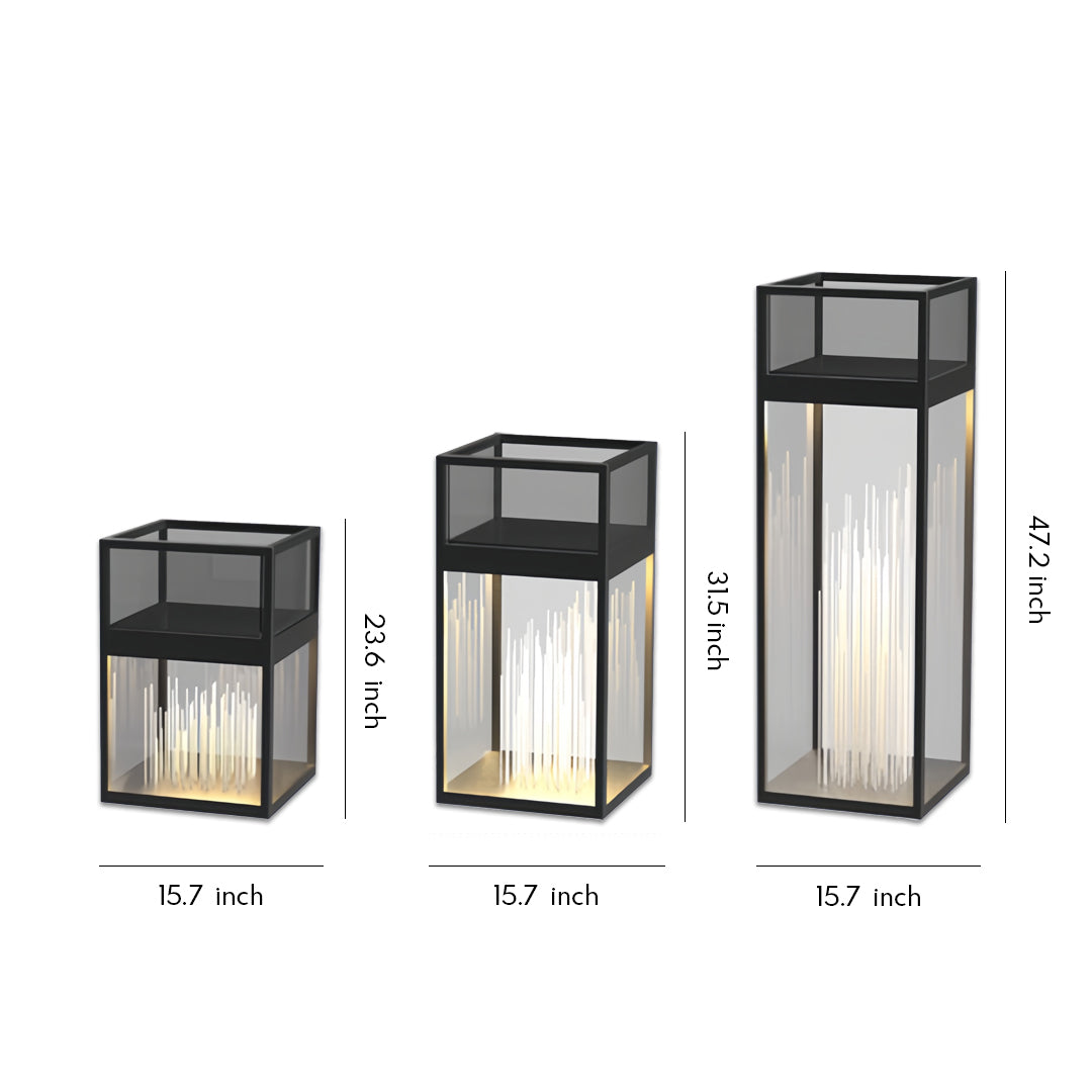 Decorative Outdoor Bollard Light — Stainless Steel, 12W LED, IP65, Solar or Hardwired, 3 Sizes