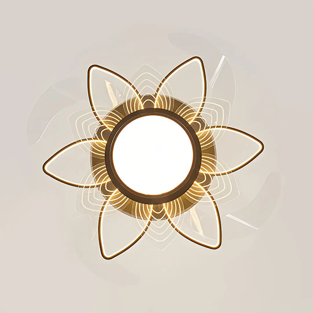 Minimalist Black Modern Ceiling Fan with Light - Iron Body Design Luxe