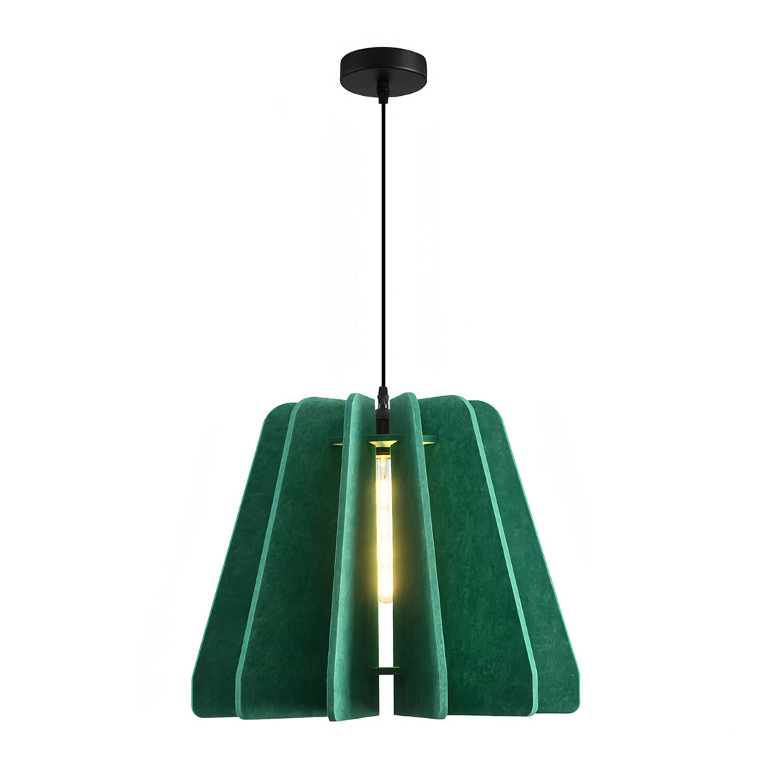 Acoustic PET Felt Bowl Pendant — Iron, E27, 19.69" Adjustable-Height, IP20