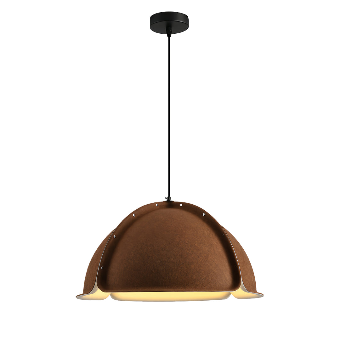 Hat-Shape PET Felt Pendant Light — Iron Frame, Adjustable Height, E27, 23.6" or 31.5"