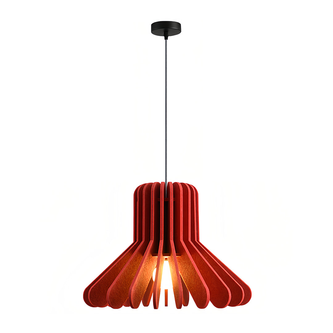 Acoustic PET Felt Pendant Light — Iron, Sound-Dampening, E27, 13.8" or 19.7", Adjustable Chain