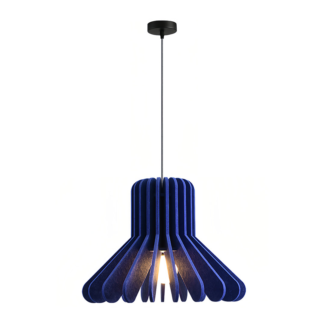 Acoustic PET Felt Pendant Light — Iron, Sound-Dampening, E27, 13.8" or 19.7", Adjustable Chain