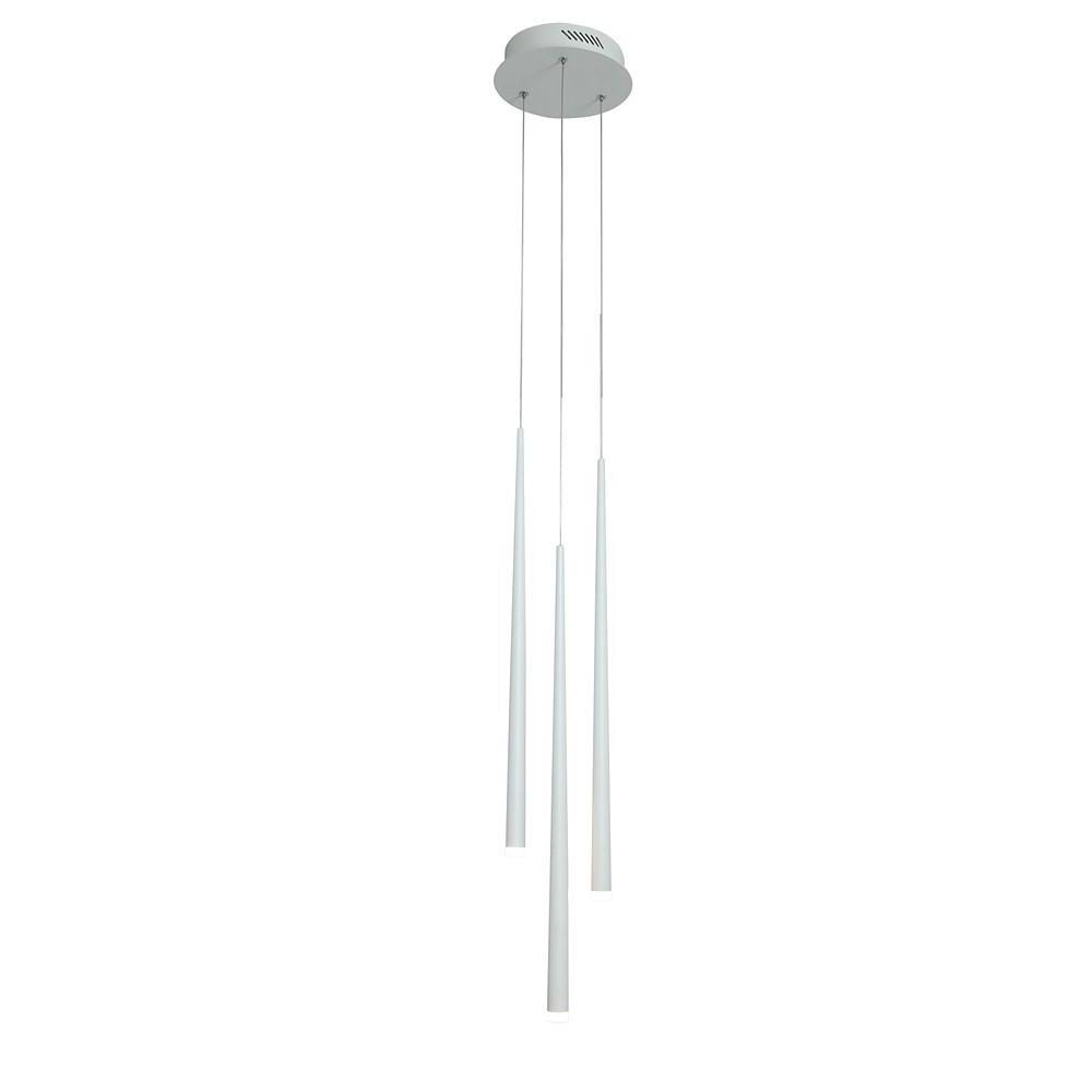 Modern Rustic Multi-Light Pendant Chandelier — Metal and Acrylic, LED Integrated, Eye-Protection, 3000K / 6000K, Adjustable Height