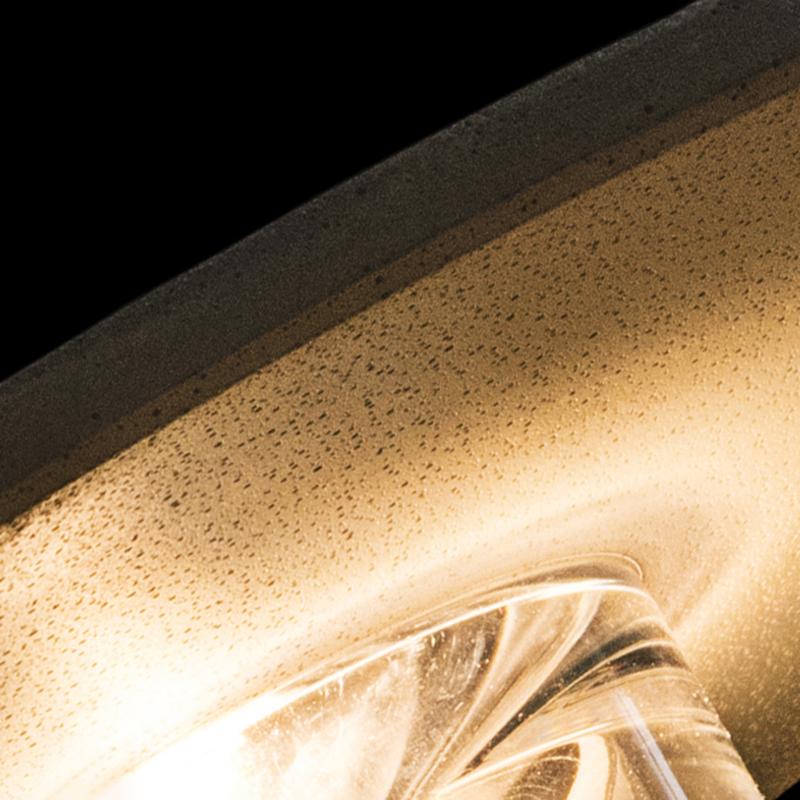 Round Concrete Flush Outdoor Wall Sconce — Gray, LED 16W–20W, 3000K Warm White, IP54, 7" or 9.45"
