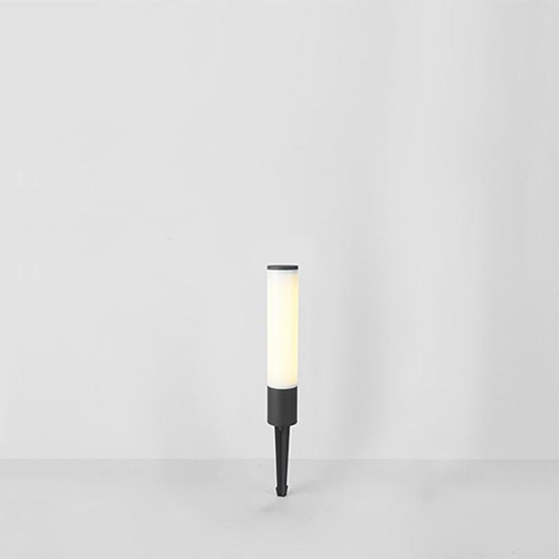 Slender Cylindrical Outdoor Bollard Light — Die-Cast Aluminum & PMMA, Integrated LED, 3000K, IP54, 16"/24"/32"