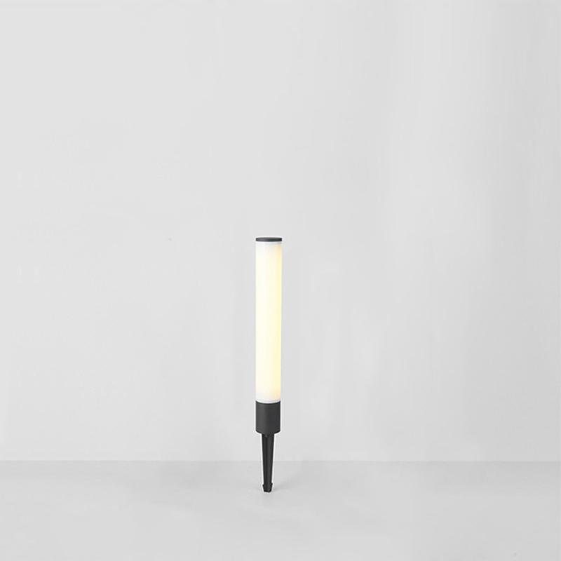Slender Cylindrical Outdoor Bollard Light — Die-Cast Aluminum & PMMA, Integrated LED, 3000K, IP54, 16"/24"/32"