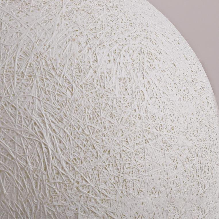 Moon Ball Outdoor Pillar Light — White Resin & Fiber, LED, IP65 Weatherproof, 9W / 16W, 3200K Warm White, 10" or 16"