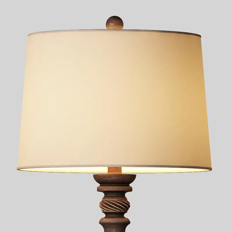Traditional 24-Inch Rustic Bronze Resin Table Lamp Luxe