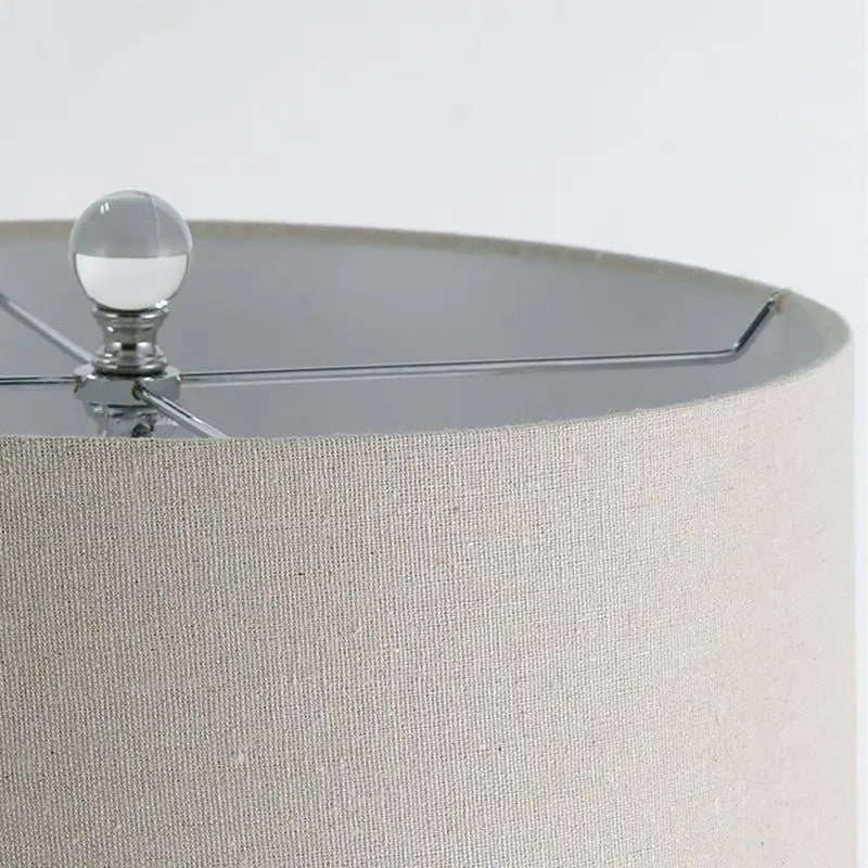 20.5-Inch Crystal Table Lamp with Light-Through Stacked Spheres Luxe