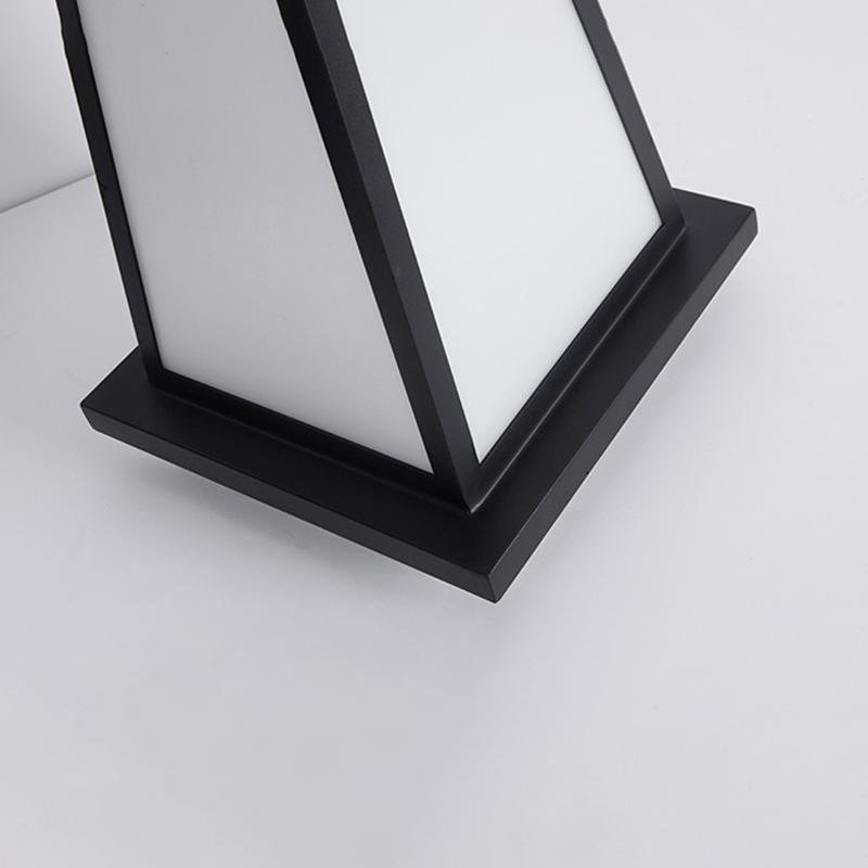 Retro Outdoor Lantern — Stainless Steel & PMMA, LED 5W, 3200K Warm White, IP54, 10" × 20"