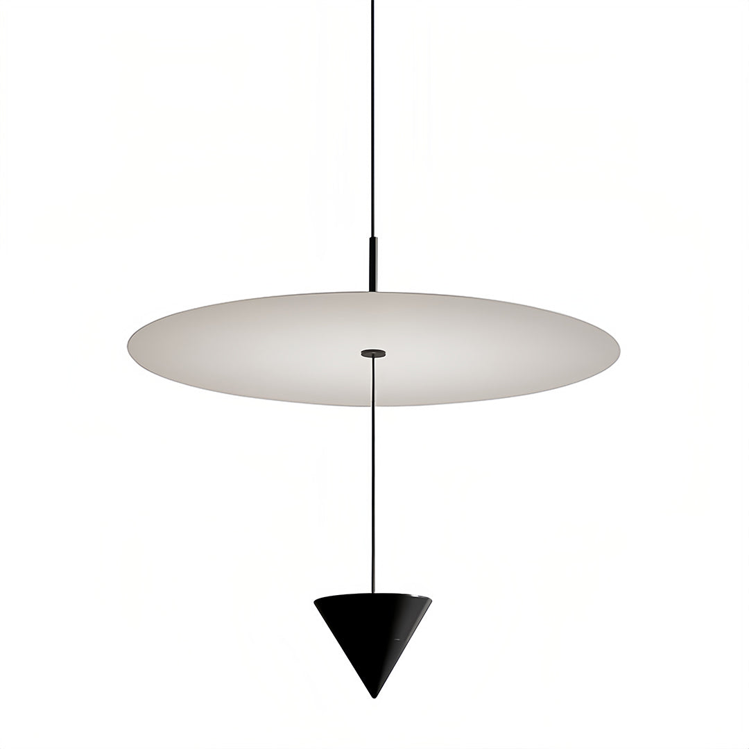 Minimalist Linear Cone Pendant — Aluminum, 1-Light LED, 5W, 30cm & 40cm, 3-Color Temperatures