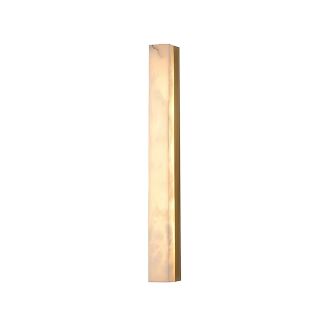 Modern Minimalist Linear Wall Sconce — Hammered Copper and Marble, LED, 3000K, 40cm–100cm