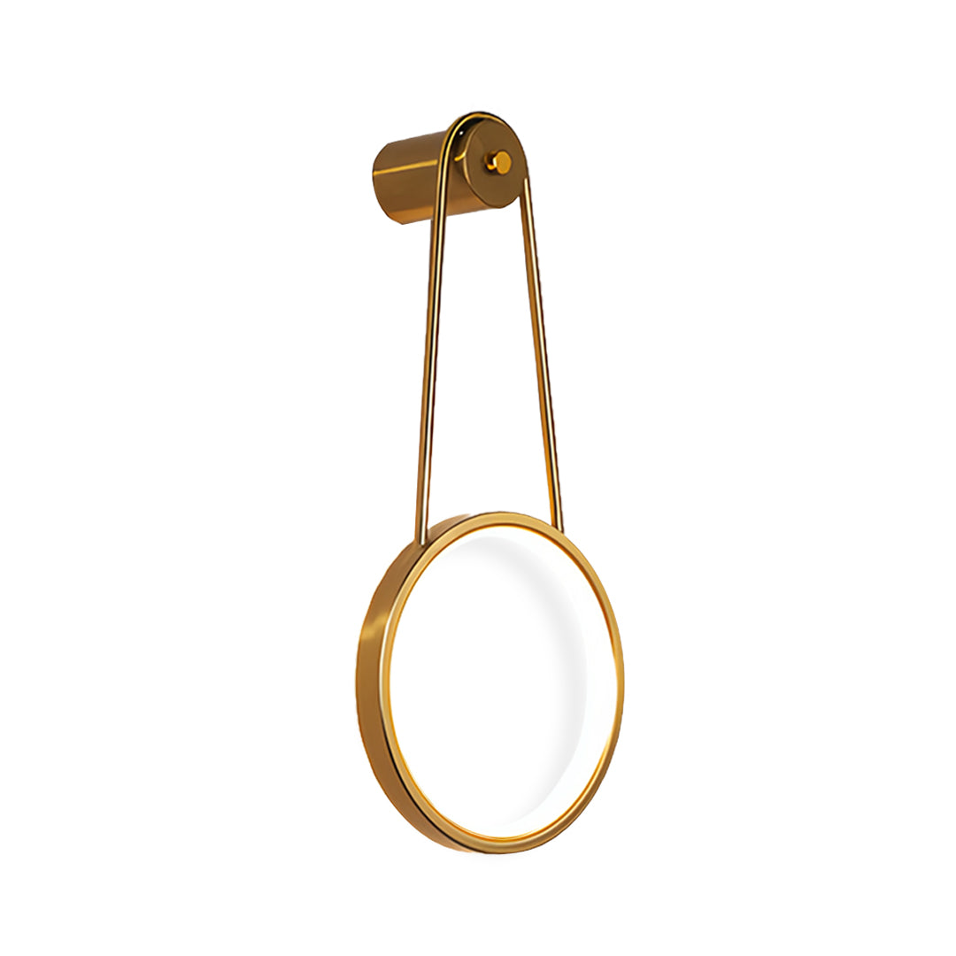 Modern Minimalist LED Wall Sconce — Iron, Silicone Shade, 16W, 3-Step Dimming (3000K/4500K/6000K), Black or Gold