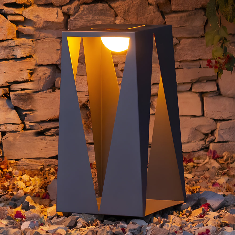 Minimalist Outdoor Bollard Light — Stainless Steel & Acrylic, LED 3000K, IP65, Solar or Hardwired, 19.7" / 29.9" / 50"