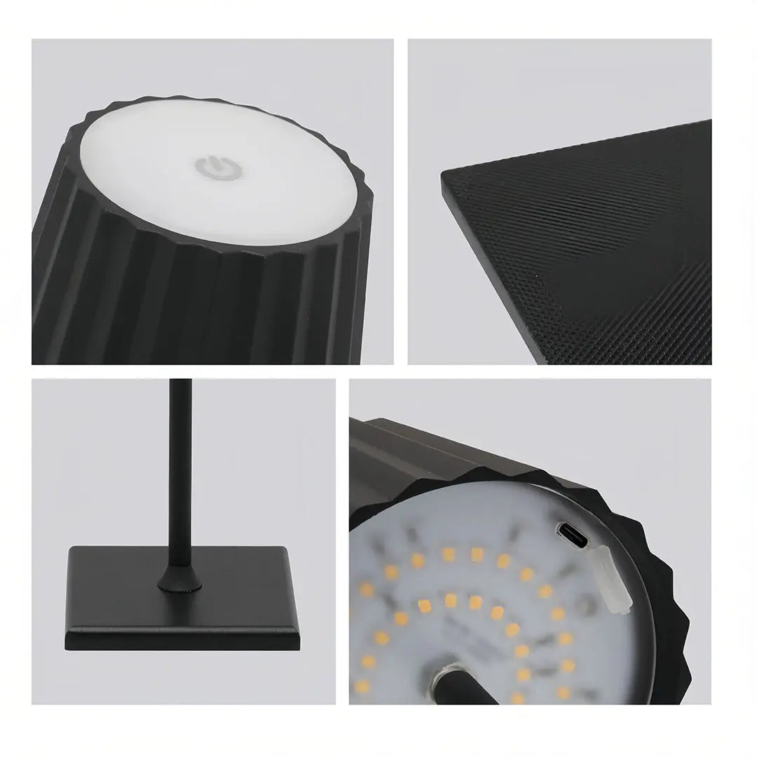 Rechargeable Touch-Controlled Cordless Buffet Lamp - Modern Metal Table Lamp Luxe