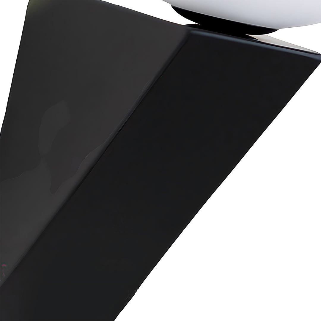 Minimalist Globe Wall Sconce — Clear Glass, Iron, G9 5W, 3-Step Dimming, Black or White