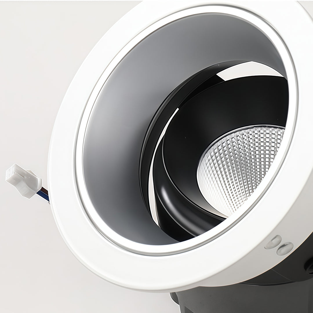 Ultra-Thin Anti-Glare Recessed Spotlight — Aluminum, Wall Washer, LED, 5W / 7W / 12W, 3000K / 4000K / 6000K, Ra90, White